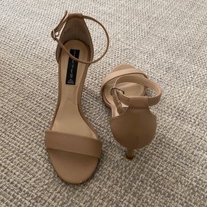 Steve Madden Nude Open Toe Heels